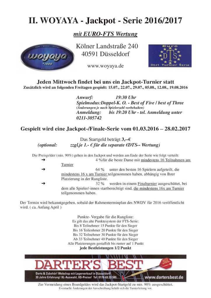 II.Woyaya Jackpot Serie 2016. 2017-001